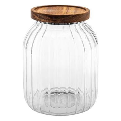 5five Simply Smart, Harmony, szklany słoik z drewnianą pokrywką, 2l