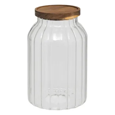 5five Simply Smart, Harmony, szklany słoik z drewnianą pokrywką, 3l
