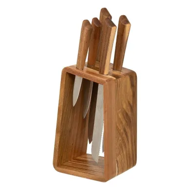 5five Simply Smart, Harmony, zestaw noży z drewnianym stojakiem, 6 elementów