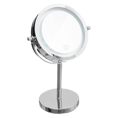 5five Simply Smart, podświetlane lusterko kosmetyczne led, okrągłe, na metalowej podstawie