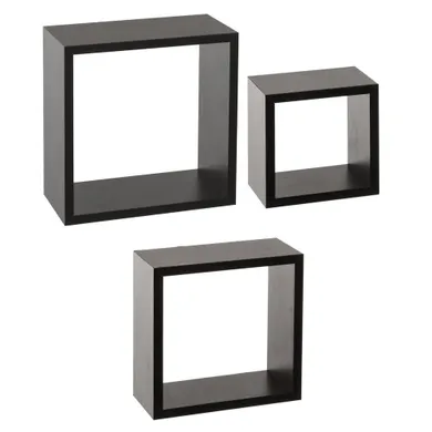 5five Simply Smart, półki dekoracyjne, Cube, rozmiar M, czarny