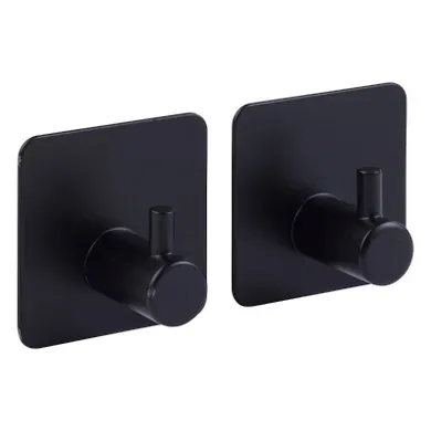 5five simply smart, zestaw 2 haczyków samoprzylepnych, Stiky, stal nierdzewna