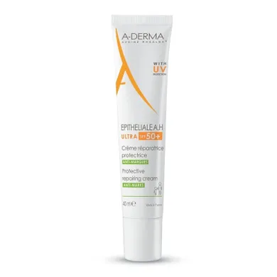 A-Derma, Epitheliale A.H Ultra SPF50+ Protective Repairing Cream, ochronny krem regenerujący z filtrem, 40 ml