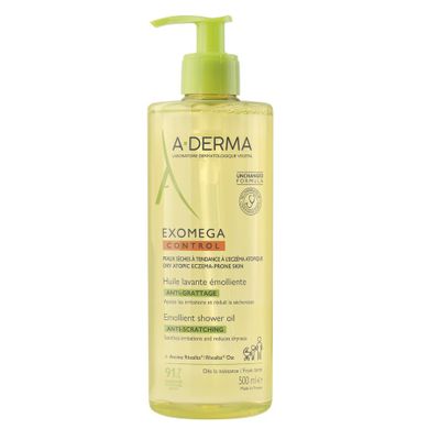 A-Derma, Exomega Control, olejek emolientowy pod prysznic, 500 ml