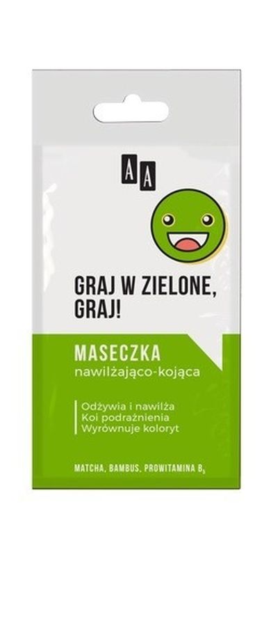AA, Emoji, maseczka nawilżająco-kojąca, saszetka, 8 ml