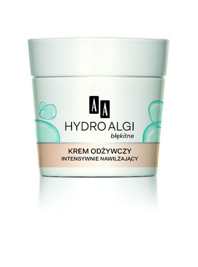AA, Hydro Algi Błękitne, krem odżywczy na dzień i noc, cera normalna i sucha, 50 ml