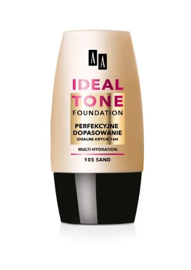 AA, Ideal Tone, podkład do twarzy, 105 Sand, 30 ml