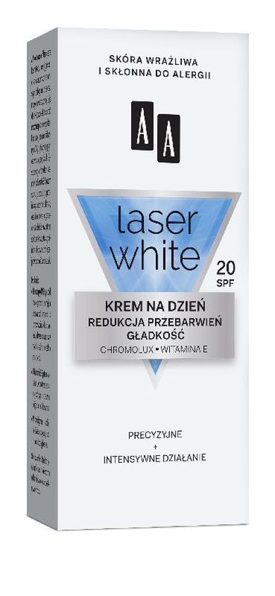 AA, Laser White, krem na dzień redukujący przebarwienia, 30 ml
