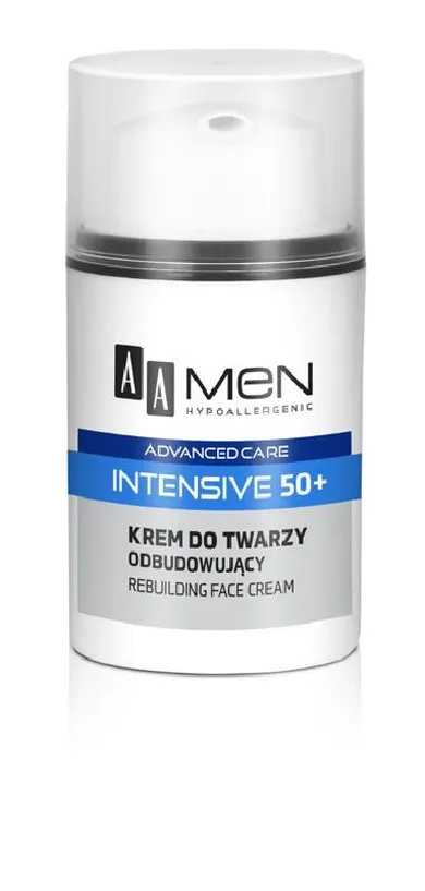 AA Men, Adventure Care, Intensive 50+ krem do twarzy, odbudowujący, 50 ml