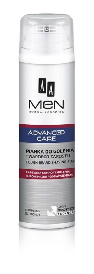 AA Men, Adventure Care, pianka do golenia twardego zarostu, 250 ml