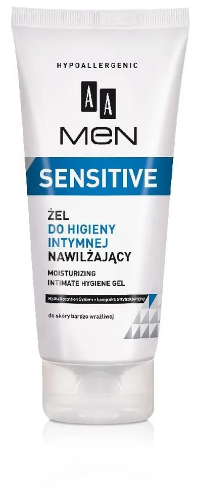 AA Men, Sensitive, żel do higieny intymnej, nawilżający, 200 ml