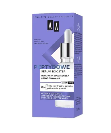AA, Peptide Serum Booster, redukcja zmarszczek i modelowanie, 18 ml
