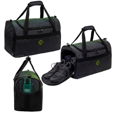 Abag, torba sportowa, hexagon green ombre