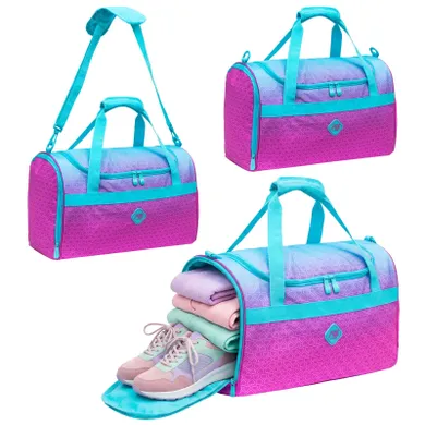 Abag, torba sportowa, hexagon mint ombre