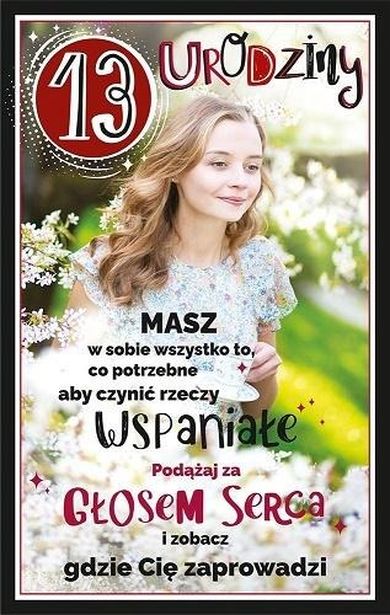 AbCard, kartka okolicznościowa, Urodziny 13