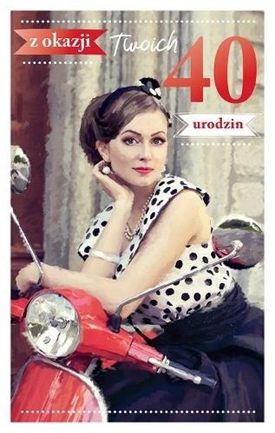AbCard, kartka okolicznościowa, Urodziny 40