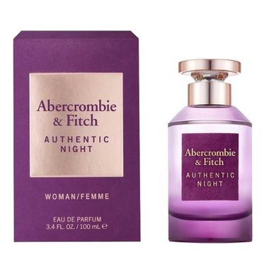 Abercrombie&Fitch, Authentic Night Woman, woda perfumowana, spray, 100 ml