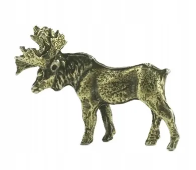 Abino, figurka metalowa, łoś
