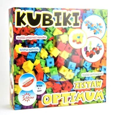 Abino, Kubiki Optimum, klocki, 138 elementów