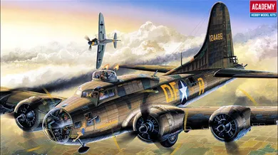 Academy, Model do sklejania, B-17F Memphis Belle, 1:72