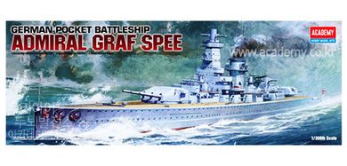Academy, Model do sklejania, Battleship Admiral Graf Spee, 1:350