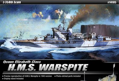 Academy, Model do sklejania, H.M.S. Warspite, 1:350