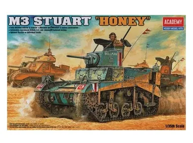 Academy, Model do sklejania, M3 Stuart Honey Tank, 1:72