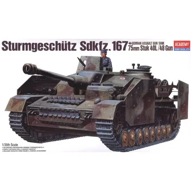 Academy, Model do sklejania, Sturmgeschutz Sd.Kfz.167 + 75mm, 1:72