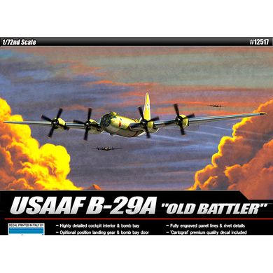 Academy, Model do sklejania, USAAF B-29A "Old Battler", 1:72