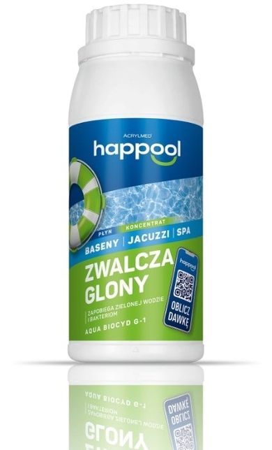 Acrylmed, Happool, Biocid G-1, koncentrat do zwalczania glonów, 500 ml