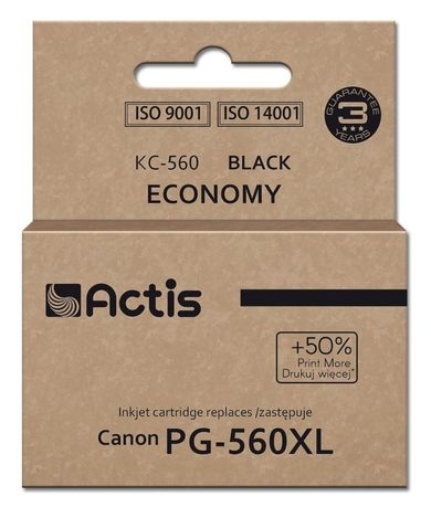 Actis, tusz do drukarki, KC-560, zamiennik Canon PG-560XL, Supreme, 22 ml, czarny