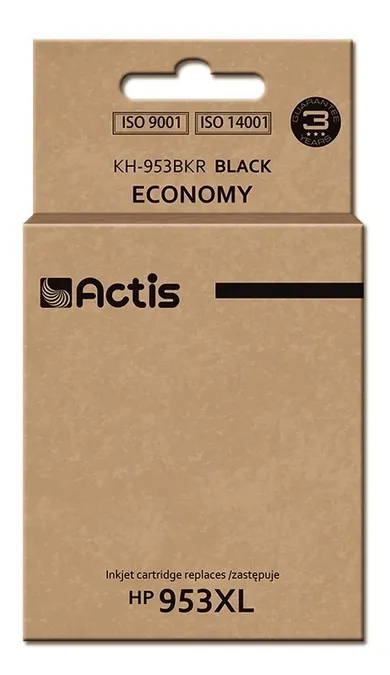 Actis, tusz do drukarki, KH-953BKR, zamiennik HP 953XL L0S70AE, Premium, 50 ml, czarny