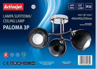 Activejet, Paloma, lampa wisząca, 3P, E27, 3-40W