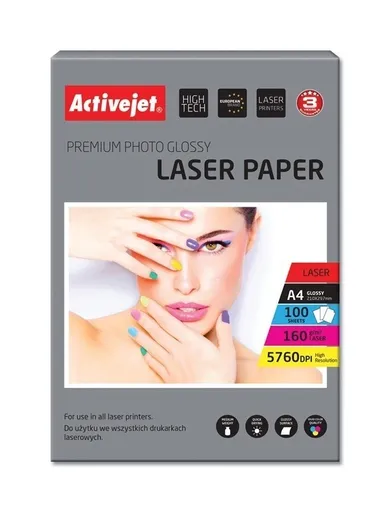 ActiveJet, papier fotograficzny, błysk, A4, 100 szt.