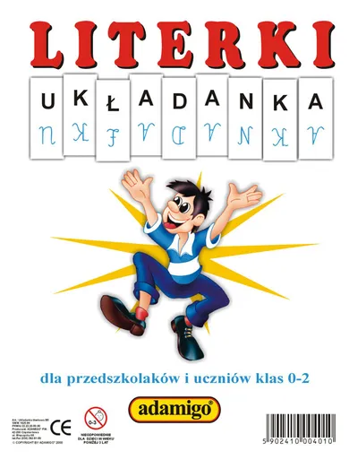 Adamigo, Literki Układanka, gra edukacyjna