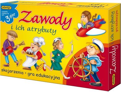 Adamigo, Zawody i ich atrybuty, gra edukacyjna