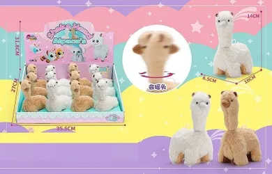 Adar, alpaka kręcąca głową, pluszowa figurka