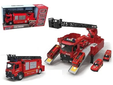 Adar, auto straży pożarnej z rozkładaną naczepą