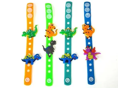 Adar, bransoletka samozaciskowa dinozaury, 1 szt.