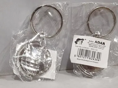 Adar, brelok metalowy, globus, 1 szt.