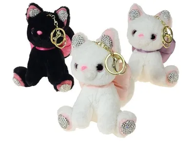 Adar, brelok pluszowy kot, 12-10-8 cm, 1 szt.