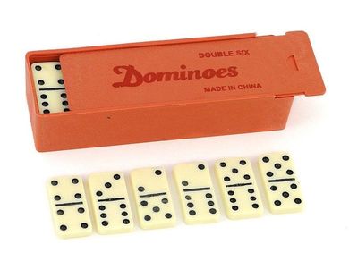 Adar, domino, plastikowe pudełko, gra logiczna