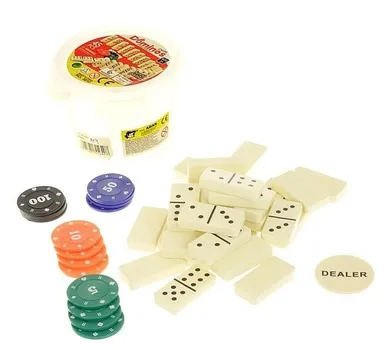 Adar, Domino w wiaderku z żetonami, 45 elementów