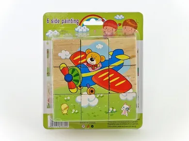 Adar, drewniane klocki obrazkowe, 9 elementów