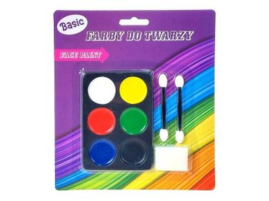 Adar, farby do malowania twarzy, 6 kolorów