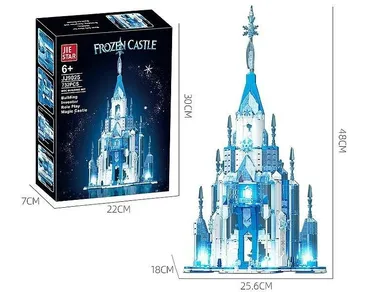 Adar, Frozen, klocki konstrukcyjne, lodowy zamek, 732 elementów