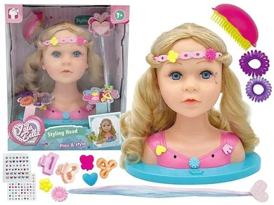 Adar, głowa do stylizacji fryzur, 32,6-26,5-19,5 cm