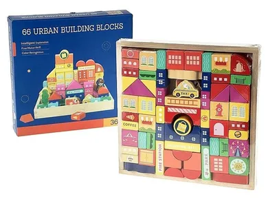 Adar, klocki drewniane, miasto