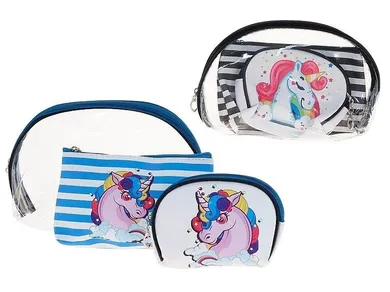 Adar, kosmetyczka potrójna, Jednorożec, 1 szt.