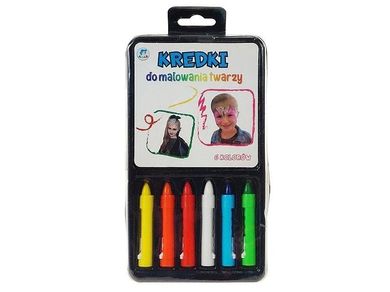Adar, kredki do malowania twarzy, 6 kolorów